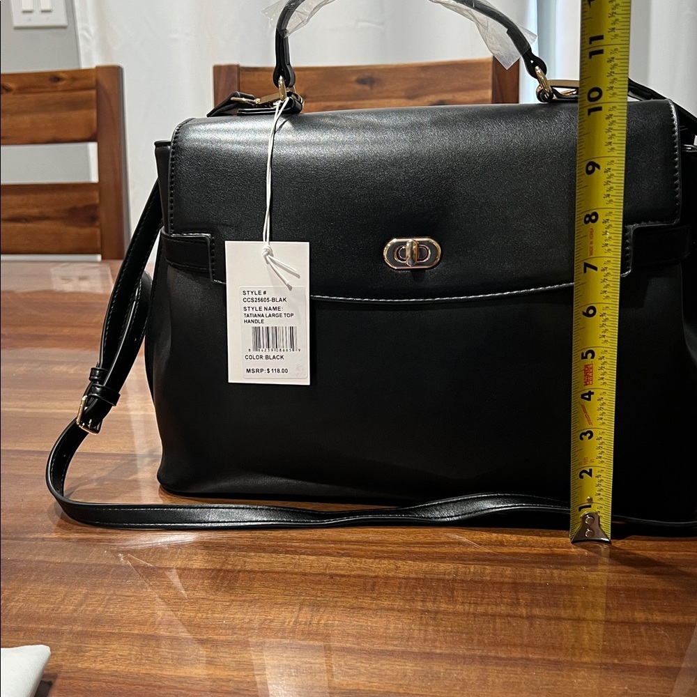 Cavalli Class Large Black Tatiana Satchel & Shoulder Bag NWT - Picture 5 of 5